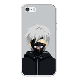 Чехол для iPhone 5/5S матовый с принтом Kaneki Ken в городе Новоалтайск, Силикон | Область печати: задняя сторона чехла, без боковых панелей | Тематика изображения на принте: ghoul | kaneki | ken | tokyo | гуль | канеки | кен | токийский