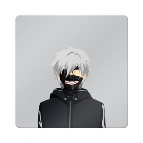 Магнит виниловый Квадрат с принтом Kaneki Ken в городе Новоалтайск, полимерный материал с магнитным слоем | размер 9*9 см, закругленные углы | Тематика изображения на принте: ghoul | kaneki | ken | tokyo | гуль | канеки | кен | токийский