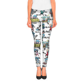 Леггинсы 3D с принтом Sally Face в городе Новоалтайск, 80% полиэстер, 20% эластан | Эластичный пояс, зауженные к низу, низкая посадка | Тематика изображения на принте: 