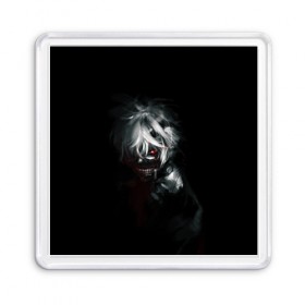 Магнит 55*55 с принтом Kaneki Ken в городе Новоалтайск, Пластик | Размер: 65*65 мм; Размер печати: 55*55 мм | Тематика изображения на принте: ghoul | kaneki | ken | tokyo | гуль | канеки | кен | токийский