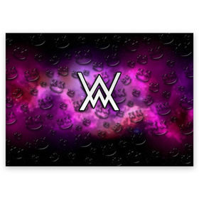 Поздравительная открытка с принтом Alan Walker & Marshmello в городе Новоалтайск, 100% бумага | плотность бумаги 280 г/м2, матовая, на обратной стороне линовка и место для марки
 | alan walker | marshmello | алан валкер | алан волкер | алан уокер | диджей | клуб | клубная музыка | маршмеллоу | маршмэлло | маршмэллоу | музыка | музыкант | песни | электронная
