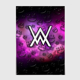 Постер с принтом Alan Walker & Marshmello в городе Новоалтайск, 100% бумага
 | бумага, плотность 150 мг. Матовая, но за счет высокого коэффициента гладкости имеет небольшой блеск и дает на свету блики, но в отличии от глянцевой бумаги не покрыта лаком | alan walker | marshmello | алан валкер | алан волкер | алан уокер | диджей | клуб | клубная музыка | маршмеллоу | маршмэлло | маршмэллоу | музыка | музыкант | песни | электронная