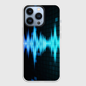 Чехол для iPhone 13 Pro с принтом neon music в городе Новоалтайск,  |  | Тематика изображения на принте: music | абстракция | книга | листы | музыка | музыкальный | ноты | произведение | страница | тетрадь | эквалайзер | электро