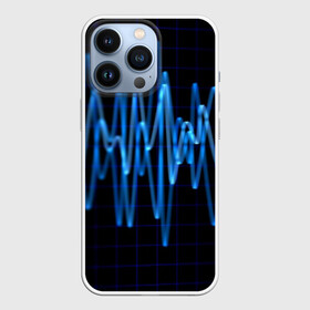 Чехол для iPhone 13 Pro с принтом Электро стиль в городе Новоалтайск,  |  | Тематика изображения на принте: music | абстракция | книга | листы | музыка | музыкальный | ноты | произведение | страница | тетрадь | эквалайзер | электро