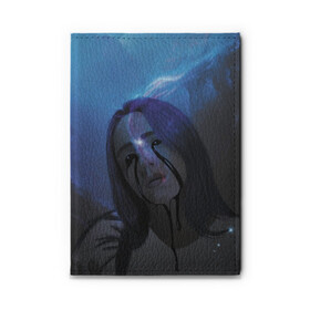 Обложка для автодокументов с принтом Billie Eilish в городе Новоалтайск, натуральная кожа |  размер 19,9*13 см; внутри 4 больших “конверта” для документов и один маленький отдел — туда идеально встанут права | Тематика изображения на принте: billie eilish | lovely | music | ocean eyes | pop | билли айлиш | девушка | музыка | океан | поп | эйлиш | элиш