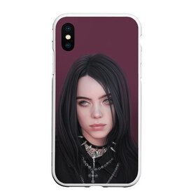 Чехол для iPhone XS Max матовый с принтом Black Eilish в городе Новоалтайск, Силикон | Область печати: задняя сторона чехла, без боковых панелей | billie eilish | lovely | music | ocean eyes | pop | билли айлиш | девушка | музыка | океан | поп | эйлиш | элиш