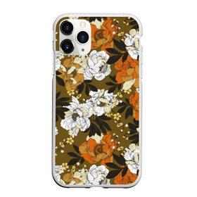 Чехол для iPhone 11 Pro Max матовый с принтом Пионы в городе Новоалтайск, Силикон |  | art | buds | flowers | garden | leaves | orange | pattern | peonies | petals | summer | watercolor | white | акварель | белые | бутоны | искусство | лепестки | лето | листья | оранжевые | пионы | садовые | узор | цветы
