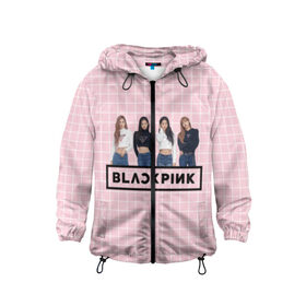 Детская ветровка 3D с принтом Black Pink 2019 в городе Новоалтайск, 100% полиэстер | подол и капюшон оформлены резинкой с фиксаторами, по бокам два кармана без застежек, один потайной карман на груди | 2019 | black | black pink | k pop | kill | kill this love | korea | logo | music | pink | pop | блек пинк | блэк пинк | газета | девушки | кпоп | лого | музыка | надпись | розовый