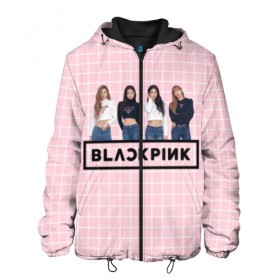 Мужская куртка 3D с принтом Black Pink 2019 в городе Новоалтайск, ткань верха — 100% полиэстер, подклад — флис | прямой крой, подол и капюшон оформлены резинкой с фиксаторами, два кармана без застежек по бокам, один большой потайной карман на груди. Карман на груди застегивается на липучку | 2019 | black | black pink | k pop | kill | kill this love | korea | logo | music | pink | pop | блек пинк | блэк пинк | газета | девушки | кпоп | лого | музыка | надпись | розовый