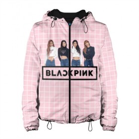 Женская куртка 3D с принтом Black Pink 2019 в городе Новоалтайск, ткань верха — 100% полиэстер, подклад — флис | прямой крой, подол и капюшон оформлены резинкой с фиксаторами, два кармана без застежек по бокам, один большой потайной карман на груди. Карман на груди застегивается на липучку | 2019 | black | black pink | k pop | kill | kill this love | korea | logo | music | pink | pop | блек пинк | блэк пинк | газета | девушки | кпоп | лого | музыка | надпись | розовый