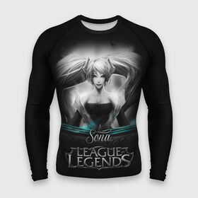 Мужской рашгард 3D с принтом League of Legends, Sona в городе Новоалтайск,  |  | league of legends | lol | sona | игры | киберспорт | компьютерные игры | лига легенд | сона