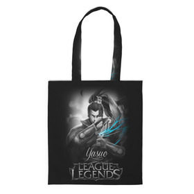 Шоппер 3D с принтом League of Legends, Yasuo в городе Новоалтайск, 100% полиэстер | Плотность: 200 г/м2; Размер: 34×35 см; Высота лямок: 30 см | league of legends | lol | yasuo | игры | киберспорт | компьютерные игры | лига легенд | ясуо