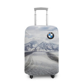 Чехол для чемодана 3D с принтом BMW в городе Новоалтайск, 86% полиэфир, 14% спандекс | двустороннее нанесение принта, прорези для ручек и колес | bmw | clouds | ice | mountains | prestige | road | sky | snow | бмв | горы | дорога | лед | небо | облака | престиж | снег