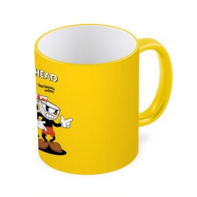 Кружка 3D с принтом Cuphead в городе Новоалтайск, керамика | ёмкость 330 мл | Тематика изображения на принте: cuphead | devil | game | mugman | дьявол | игра | капхед | магмен | цветок | чашка | чашкоголовый