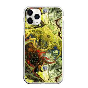 Чехол для iPhone 11 Pro Max матовый с принтом Кислотные разводы в городе Новоалтайск, Силикон |  | Тематика изображения на принте: acid | art | blue | bright | camouflage | colors | disguise | divorces | gold | green | multi colored | red | shimmer | зелёный | золотой | искусство | камуфляж | кислотные | красный | маскировка | мерцание | разводы | разноцветное | синий | цвета