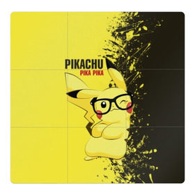 Магнитный плакат 3Х3 с принтом Pikachu Pika Pika в городе Новоалтайск, Полимерный материал с магнитным слоем | 9 деталей размером 9*9 см | pika | pikachu | аниме | детская | детям | игры | молния | мышка | мышь | пика | пикачу | покемон | покемоны