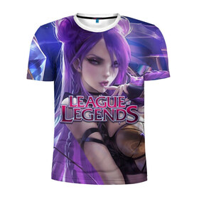 Мужская футболка 3D спортивная с принтом League of Legends в городе Новоалтайск, 100% полиэстер с улучшенными характеристиками | приталенный силуэт, круглая горловина, широкие плечи, сужается к линии бедра | kda | lol | rise | rus | skins | варвик | варус | воин | легенд | лига | лол | маг | стрелок | танк | чемпион