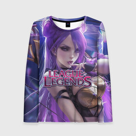 Женский лонгслив 3D с принтом League of Legends в городе Новоалтайск, 100% полиэстер | длинные рукава, круглый вырез горловины, полуприлегающий силуэт | kda | lol | rise | rus | skins | варвик | варус | воин | легенд | лига | лол | маг | стрелок | танк | чемпион