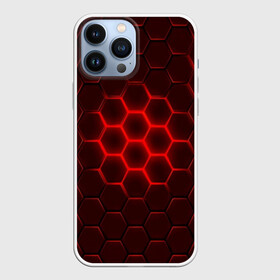 Чехол для iPhone 13 Pro Max с принтом БРОНЯ ИЗ СТАЛИ в городе Новоалтайск,  |  | Тематика изображения на принте: abstraction | geometry | hexagon | techno | абстракция | броня | геометрия | краски | неон | неоновый | сетка | соты | стальная броня | текстура | шестигранники