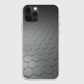 Чехол для iPhone 12 Pro Max СТАЛЬНЫЕ ГРАНИ: в городе Новоалтайск, Силикон | | abstraction | geometry | hexagon | techno | абстракция | броня | геометрия | краски | неон | неоновый | сетка | соты | стальная броня | текстура | шестигранники