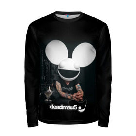Мужской лонгслив 3D с принтом Deadmau5 в городе Новоалтайск, 100% полиэстер | длинные рукава, круглый вырез горловины, полуприлегающий силуэт | dead | deadmau5 | dj | electro | house | joel | mouse | progressive | thomas | zimmerman | дедмаус | джоэль | диджей | мёртвая | мышь | прогрессив | томас | хаус | циммерман | электро