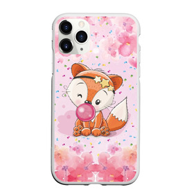 Чехол для iPhone 11 Pro матовый с принтом Милая лисичка с жвачкой в городе Новоалтайск, Силикон |  | fox | foxed | арт | лис | лиса | лисенок | лисичка | пушистик | рыжая | рыжмй хвост