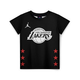 Детская футболка 3D с принтом Kobe BRYANT Jersey в городе Новоалтайск, 100% гипоаллергенный полиэфир | прямой крой, круглый вырез горловины, длина до линии бедер, чуть спущенное плечо, ткань немного тянется | bryant | jersey | kobe | kobe bryant | lakers | los angeles lakers | джерси | коби | коби брайант