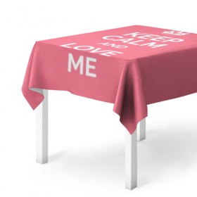 Скатерть 3D с принтом Keep calm and love me в городе Новоалтайск, 100% полиэстер (ткань не мнется и не растягивается) | Размер: 150*150 см | Тематика изображения на принте: and | call | crown | girl | heart | keep calm | keyboard | lips | me | red | royal | slogan | text | valentines day | валентина | губы | девиз | девушка | день | и | клавиатура | клавиши | королевская | корона | красный | лозунг | люби | любовь | меня | н