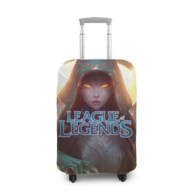 Чехол для чемодана 3D с принтом League of Legends в городе Новоалтайск, 86% полиэфир, 14% спандекс | двустороннее нанесение принта, прорези для ручек и колес | kda | lol | rise | rus | skins | варвик | варус | воин | легенд | лига | лол | маг | стрелок | танк | чемпион