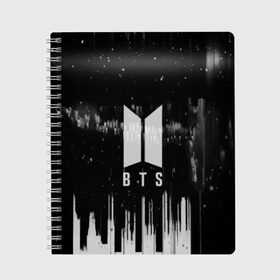Тетрадь с принтом BTS в городе Новоалтайск, 100% бумага | 48 листов, плотность листов — 60 г/м2, плотность картонной обложки — 250 г/м2. Листы скреплены сбоку удобной пружинной спиралью. Уголки страниц и обложки скругленные. Цвет линий — светло-серый
 | bangtan boys | beyond the scene | bts | k pop | music | арэм | ви | джей хоуп | джин | музыка | сюга | чимин | чонгук