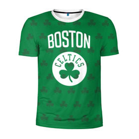 Мужская футболка 3D спортивная с принтом Boston Celtics в городе Новоалтайск, 100% полиэстер с улучшенными характеристиками | приталенный силуэт, круглая горловина, широкие плечи, сужается к линии бедра | boston | boston celtics | celtics | бостон | бостон селтикс
