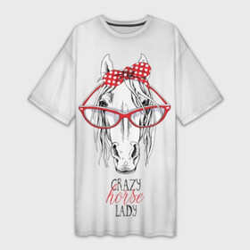 Платье-футболка 3D с принтом Crazy horse lady в городе Новоалтайск,  |  | animal | blonde | bow | crazy | cute | head | horse | lady | look | polka | portrait | red | white | бант | белая | белый | блондинка | взгляд | голова | горошек | животное | красный | леди | лошадь | милый | очки | портрет | сумасшедшая