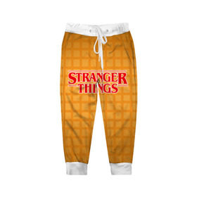 Детские брюки 3D с принтом STRANGER THINGS в городе Новоалтайск, 100% полиэстер | манжеты по низу, эластичный пояс регулируется шнурком, по бокам два кармана без застежек, внутренняя часть кармана из мелкой сетки | Тематика изображения на принте: 011 | eggo | eleven | friends don t lie | netflix | season 3 | stranger things | демогоргон | нетфликс | одиннадцатая | очень странные дела | сезон 3 | сериалы