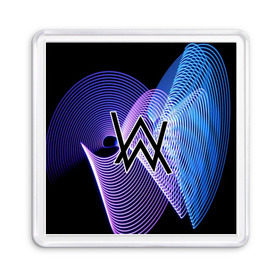 Магнит 55*55 с принтом alan walker в городе Новоалтайск, Пластик | Размер: 65*65 мм; Размер печати: 55*55 мм | alan walker | club | music | клуб | клубная музыка | клубняк