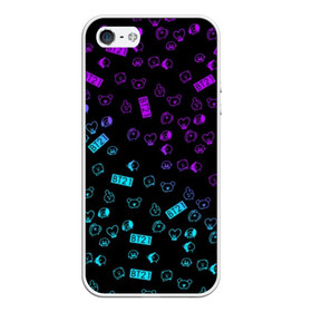 Чехол для iPhone 5/5S матовый с принтом BTS BT21 в городе Новоалтайск, Силикон | Область печати: задняя сторона чехла, без боковых панелей | bangtan boys | bt21 | bts | bts army | bts stickers | j hope | jimin | jin | jungkook | k pop | rap monster | rapmon | suga | v | бтс | корея | стикеры bts