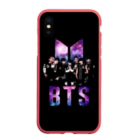 Чехол для iPhone XS Max матовый BTS ARMY: в городе Новоалтайск, Силикон | Область печати: задняя сторона чехла, без боковых панелей | bangtan | boy | j hope | jimin | jin | jungkook | korea | luv | rm | suga | v | with | бтс | кей | поп