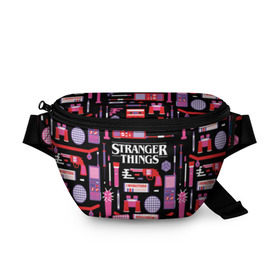 Поясная сумка 3D с принтом STRANGER THINGS STARTER PACK в городе Новоалтайск, 100% полиэстер | плотная ткань, ремень с регулируемой длиной, внутри несколько карманов для мелочей, основное отделение и карман с обратной стороны сумки застегиваются на молнию | 11 | eleven | logo | netflix | pack | starter | stranger | things | дела | крайне | лого | логотип | одинадцать | одиннадцать | очень | пак | события | стартер | странные | стренджер