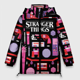 Женская зимняя куртка 3D с принтом STRANGER THINGS STARTER PACK в городе Новоалтайск, верх — 100% полиэстер; подкладка — 100% полиэстер; утеплитель — 100% полиэстер | длина ниже бедра, силуэт Оверсайз. Есть воротник-стойка, отстегивающийся капюшон и ветрозащитная планка. 

Боковые карманы с листочкой на кнопках и внутренний карман на молнии | 11 | eleven | logo | netflix | pack | starter | stranger | things | дела | крайне | лого | логотип | одинадцать | одиннадцать | очень | пак | события | стартер | странные | стренджер