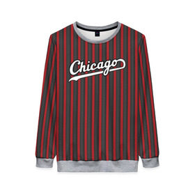 Женский свитшот 3D с принтом Chicago Bulls classic в городе Новоалтайск, 100% полиэстер с мягким внутренним слоем | круглый вырез горловины, мягкая резинка на манжетах и поясе, свободная посадка по фигуре | chicago bulls | nba | нба | чикаго