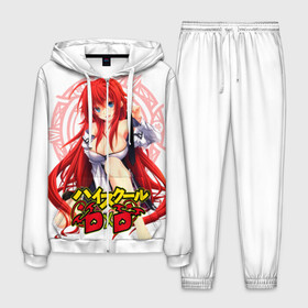 Мужской костюм 3D с принтом High School DxD Риас в городе Новоалтайск, 100% полиэстер | Манжеты и пояс оформлены тканевой резинкой, двухслойный капюшон со шнурком для регулировки, карманы спереди | high school dxd | highschool dxd | rias gremory | аниме | демоны старшей школы | манга | ранобэ | риас | риас гремори | старшая школа dxd | старшая школа демоны против падших | хай сукуру dxd