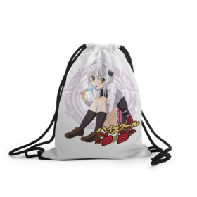 Рюкзак-мешок 3D с принтом High School DxD в городе Новоалтайск, 100% полиэстер | плотность ткани — 200 г/м2, размер — 35 х 45 см; лямки — толстые шнурки, застежка на шнуровке, без карманов и подкладки | high school dxd | highschool dxd | koneko toujou | аниме | демоны старшей школы | конэко | конэко тодзё | манга | ранобэ | старшая школа dxd | старшая школа демоны против падших
