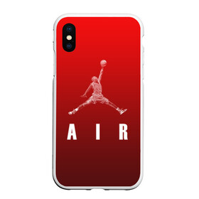 Чехол для iPhone XS Max матовый с принтом MICHAEL JORDAN в городе Новоалтайск, Силикон | Область печати: задняя сторона чехла, без боковых панелей | Тематика изображения на принте: 23 | bulls | chicago bulls | jordan | logo | michael jordan | nba | paris saint germain | psg | red | sport | быки | джордан | лого | майкл джордан | псг | спорт | чигаго буллс