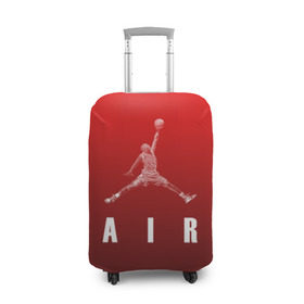 Чехол для чемодана 3D с принтом MICHAEL JORDAN в городе Новоалтайск, 86% полиэфир, 14% спандекс | двустороннее нанесение принта, прорези для ручек и колес | 23 | bulls | chicago bulls | jordan | logo | michael jordan | nba | paris saint germain | psg | red | sport | быки | джордан | лого | майкл джордан | псг | спорт | чигаго буллс