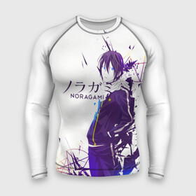 Мужской рашгард 3D с принтом NORAGAMI Yato blue в городе Новоалтайск,  |  | anime | noragami | аниме | бездомный бог | манга | норагами | хиёри ики | ято