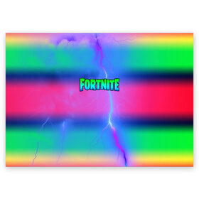 Поздравительная открытка с принтом FORTNITE в городе Новоалтайск, 100% бумага | плотность бумаги 280 г/м2, матовая, на обратной стороне линовка и место для марки
 | battle royale | fortnite | fortnite battle royale | futuresynth | game | outrun | retrowave | synth | synthwave | игры | ретровейв | синтвейв | фортнайт