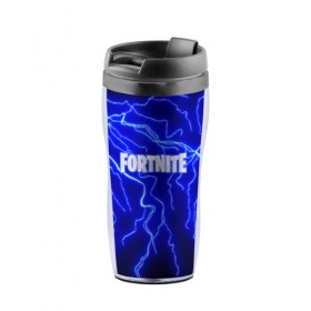 Термокружка-непроливайка с принтом FORTNITE в городе Новоалтайск, внутренняя часть — пищевой пластик, наружная часть — прозрачный пластик, между ними — полиграфическая вставка с рисунком | объем — 350 мл, герметичная крышка | battle royale | fortnite | fortnite battle royale | futuresynth | game | outrun | retrowave | synth | synthwave | игры | ретровейв | синтвейв | фортнайт