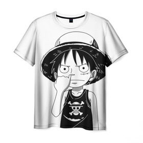 Мужская футболка 3D с принтом One Piece в городе Новоалтайск, 100% полиэфир | прямой крой, круглый вырез горловины, длина до линии бедер | monkey d. luffy | one piece | tony tony chopper | аниме | большой куш | ван пис | ванпис | манга | манки д. луффи | пираты | пираты соломенной шляпы | тони тони чоппер
