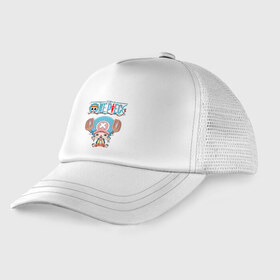 Детская кепка тракер с принтом One Piece в городе Новоалтайск, Козырек - 100% хлопок. Кепка - 100% полиэстер, Задняя часть - сетка | универсальный размер, пластиковая застёжка | monkey d. luffy | one piece | tony tony chopper | аниме | большой куш | ван пис | ванпис | манга | манки д. луффи | пираты | пираты соломенной шляпы | тони тони чоппер