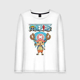 Женский лонгслив хлопок с принтом One Piece в городе Новоалтайск, 100% хлопок |  | monkey d. luffy | one piece | tony tony chopper | аниме | большой куш | ван пис | ванпис | манга | манки д. луффи | пираты | пираты соломенной шляпы | тони тони чоппер