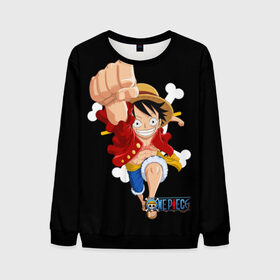 Мужской свитшот 3D с принтом One Piece в городе Новоалтайск, 100% полиэстер с мягким внутренним слоем | круглый вырез горловины, мягкая резинка на манжетах и поясе, свободная посадка по фигуре | monkey d. luffy | one piece | tony tony chopper | аниме | большой куш | ван пис | ванпис | манга | манки д. луффи | пираты | пираты соломенной шляпы | тони тони чоппер